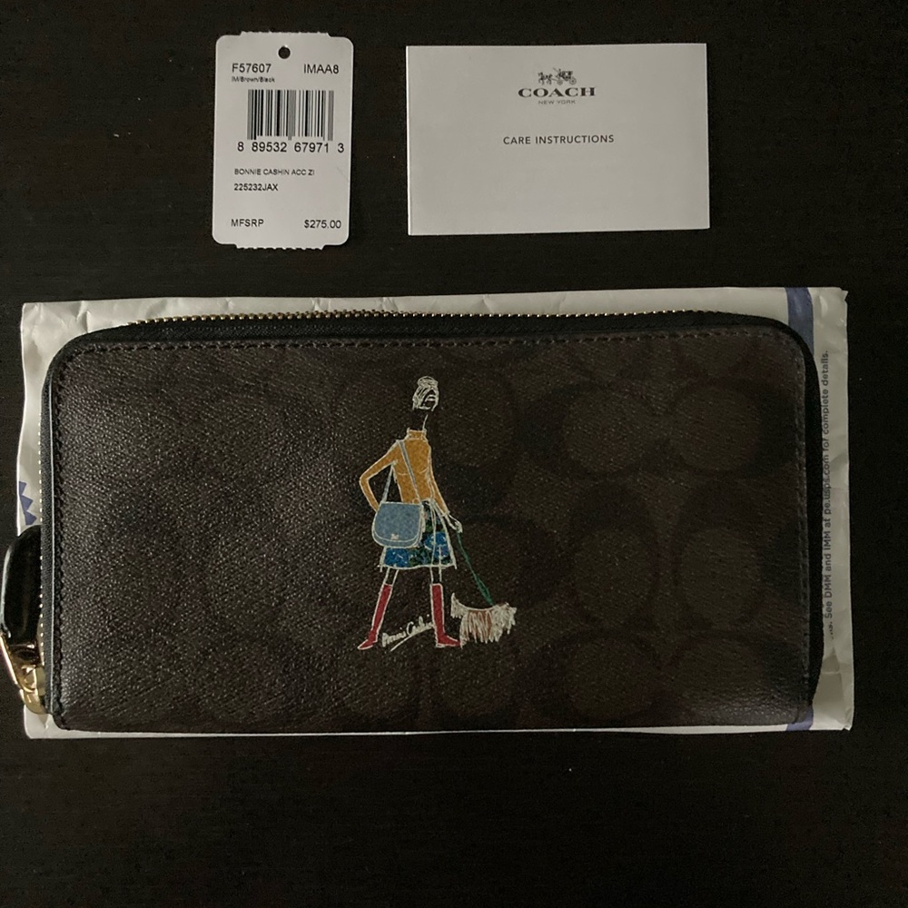 Coach Bonnie Cashin accordion zip wallet